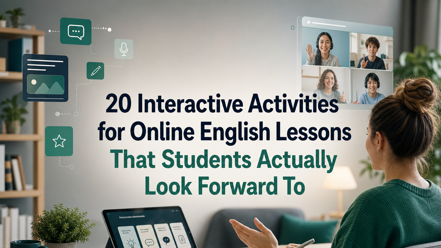 20 Interactive Activities for Online English Lessons That Students Actually Look Forward To