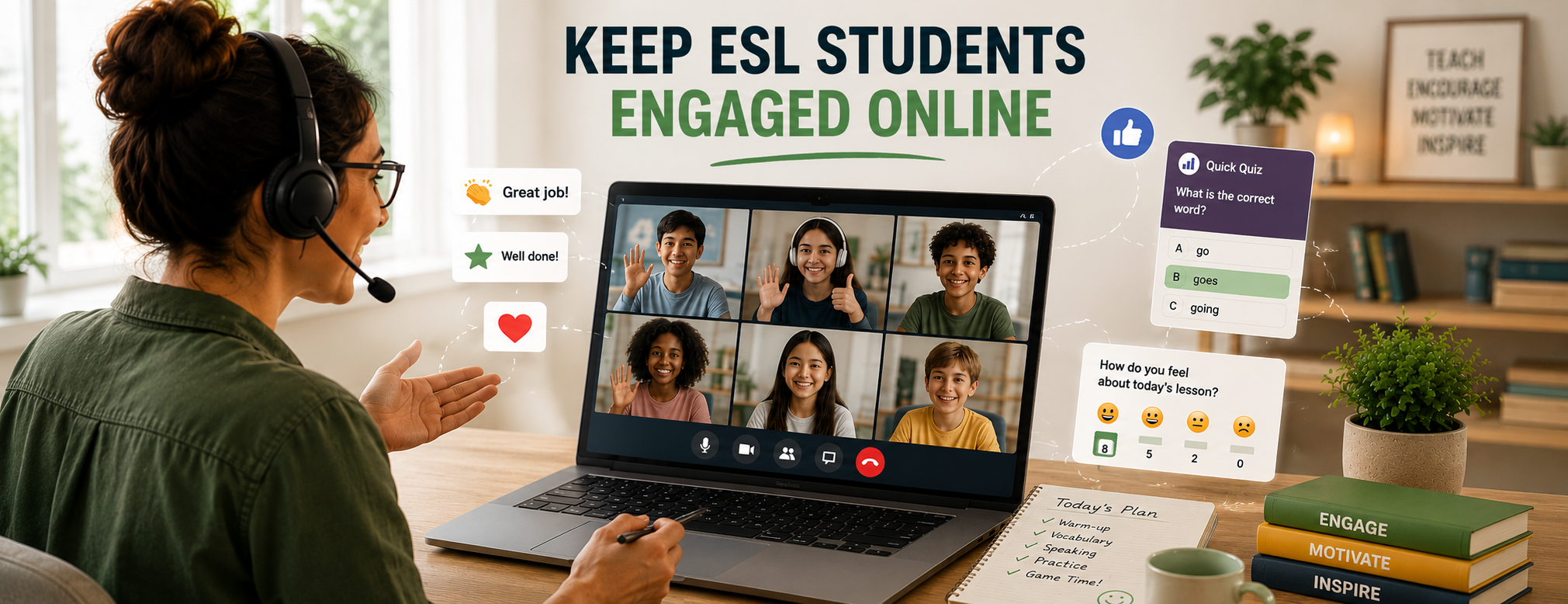 How to Keep ESL Students Engaged Online: 7 Strategies That Actually Work