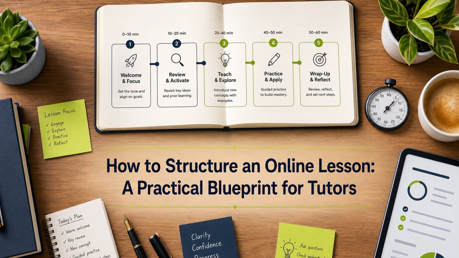 How to Structure an Online Lesson: A Practical Blueprint for Tutors