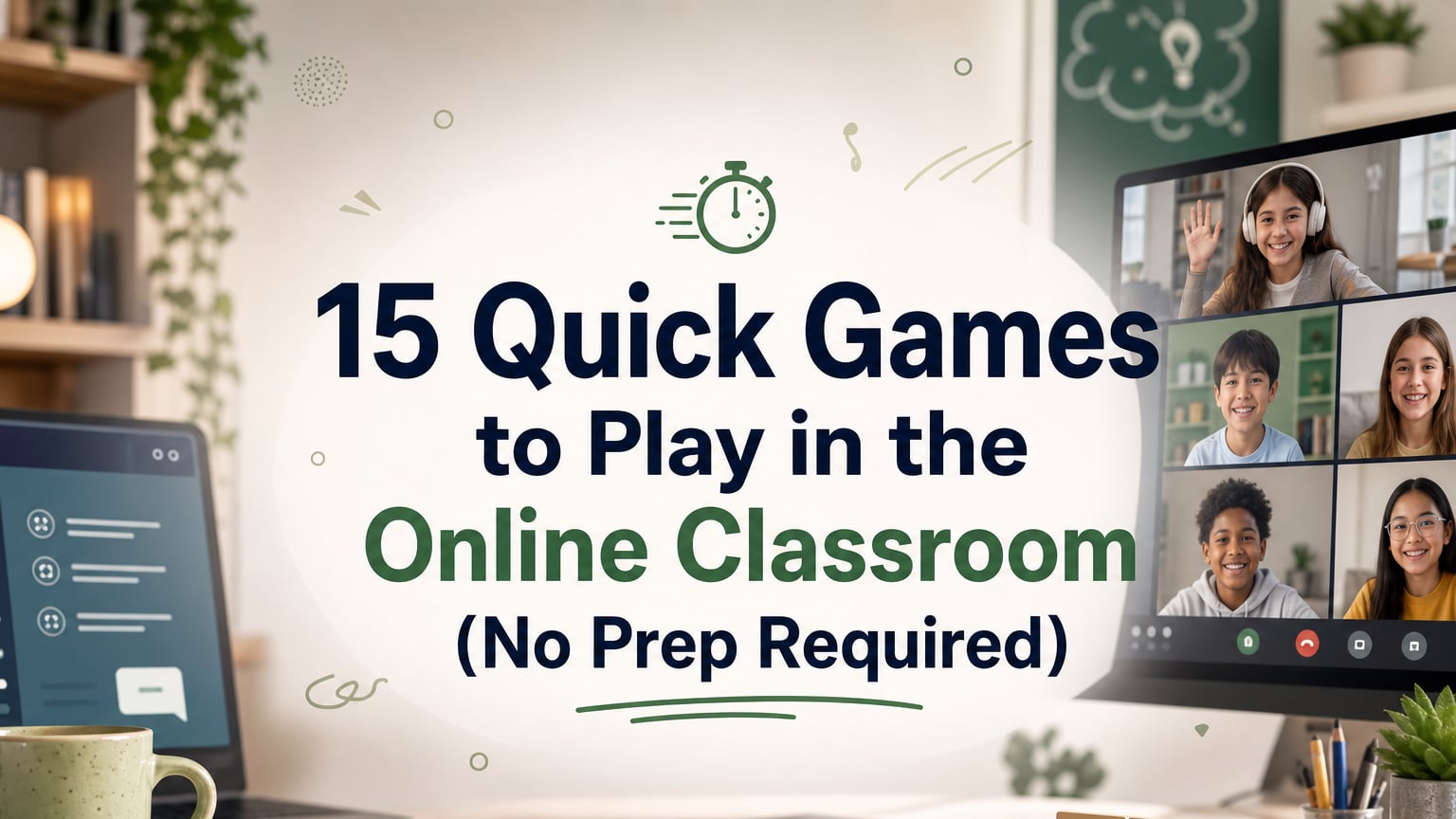 15 Quick Games to Play in the Online Classroom (No Prep Required)