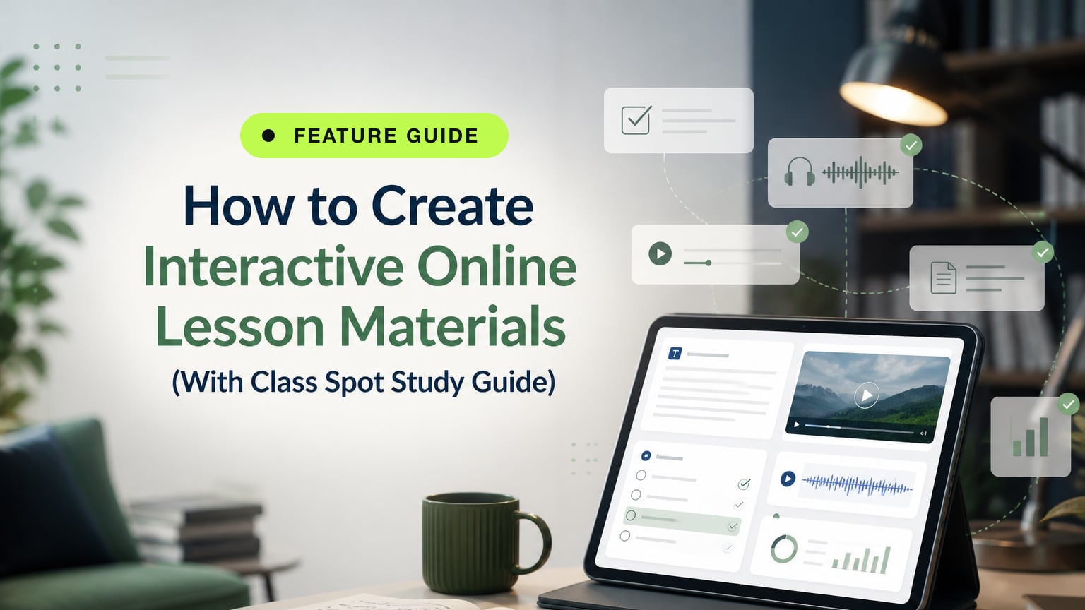 How to Create Interactive Online Lesson Materials (With Class Spot Study Guide)