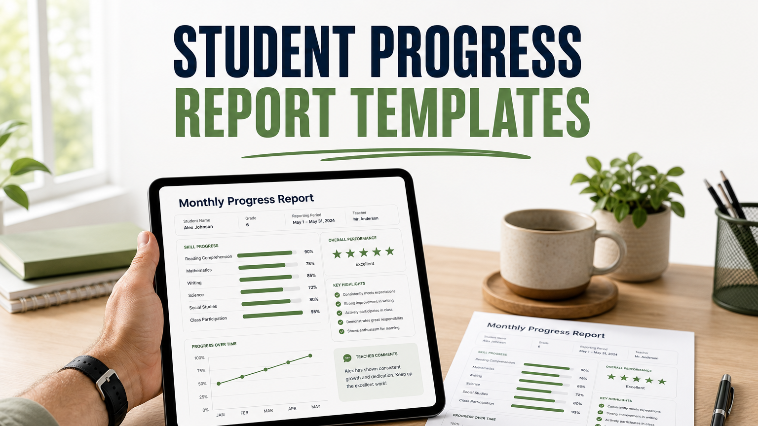 Student Progress Report Templates for Online Tutors