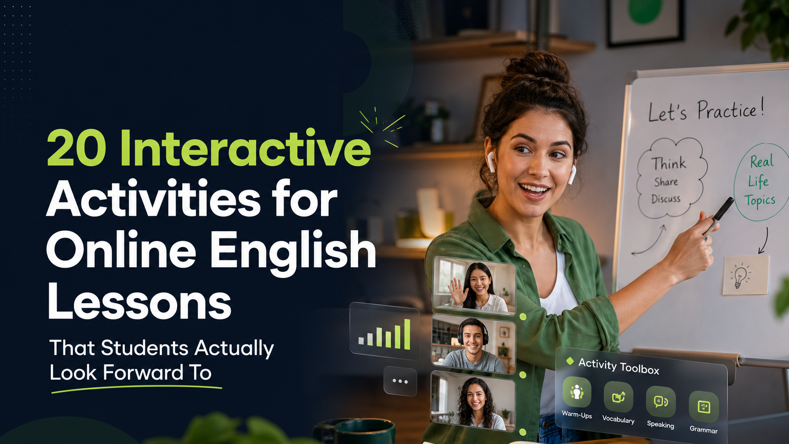 20 Interactive Activities for Online English Lessons That Students ...